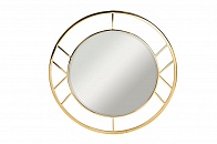 KFG082 Зеркало круглое в металл. раме цвет золото d91,5см